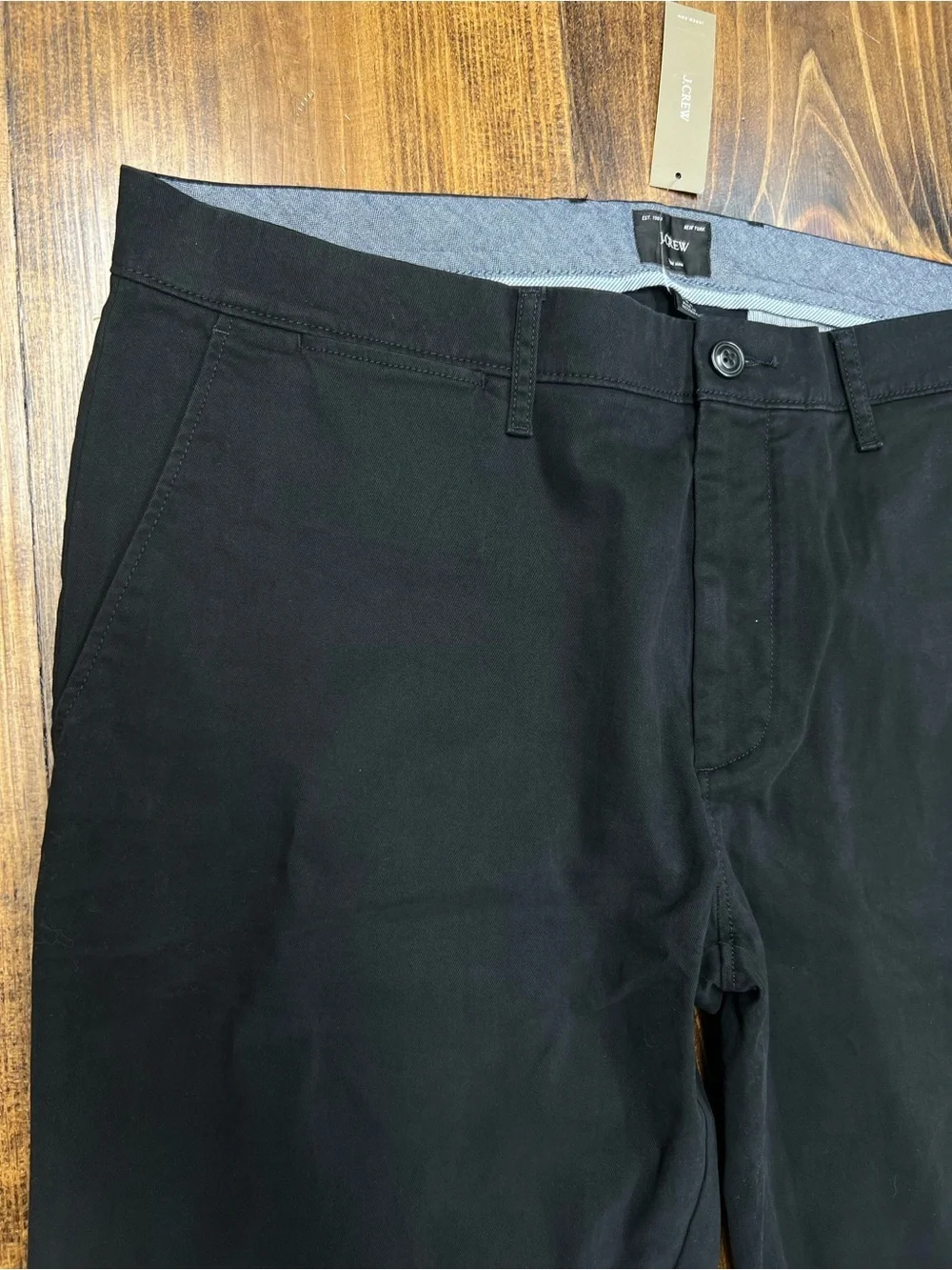 J. Crew 484 Slim-fit stretch chino pant in Black Size 36x34 NWT